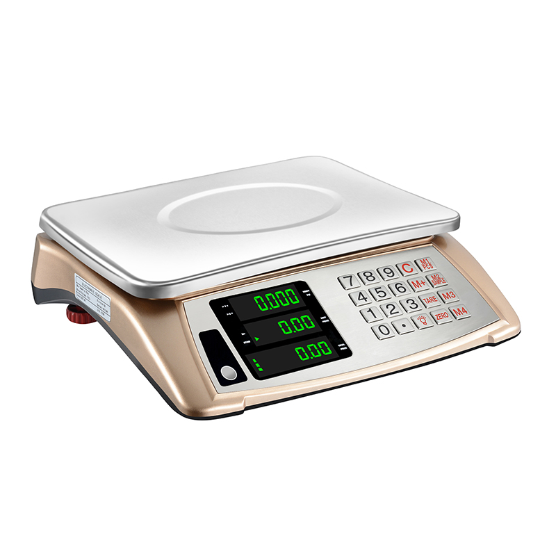 RJ-5025-7 30Kg Electronic Price Computing Scale Golden Color Double Display