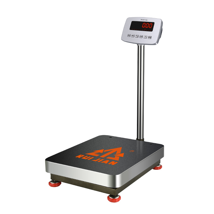 RJ-8005-3C+Round guardrail Stainless Iron Counting Function Platform Scale LED/LCD 150/300kg 