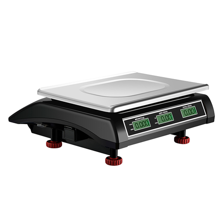 Weight Capacity 30kg x 1g Accuracy, Electronic Chargeable Weighing Machine  / Weighing Scale with Front & Back Double Green Display, Stainless Steel  Pan, 10x12inches (25x30cm) for Kirana Shop, Kitchens and Factories. -  ImStarTrading